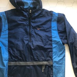 Nike Vintage Windbreaker Pullover in Two Tone Blue